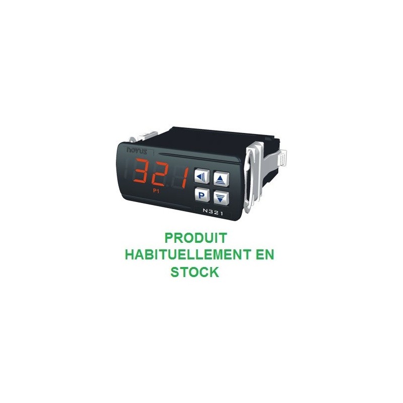 Indicateur thermostat entrée NTC alimentation 230 Vac, 1 relais de sortie