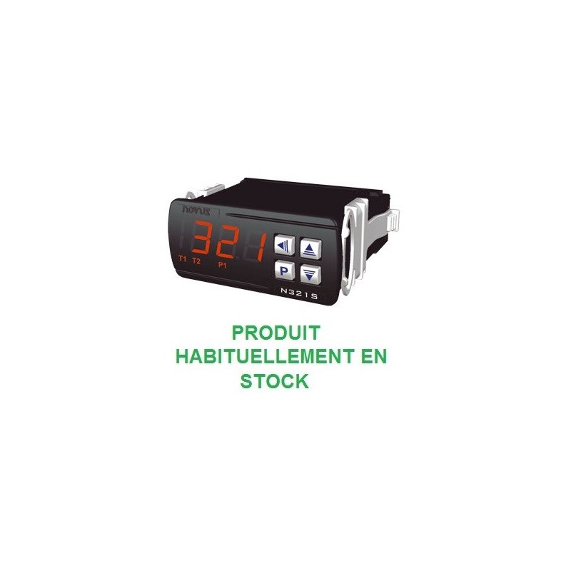 Thermostat différentiel 1 relais livré avec 2 capteurs alimentation 230 Vac