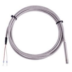 Sonde filaire thermocouple diamètre 4 x 100 mm sur câble Soie de verre