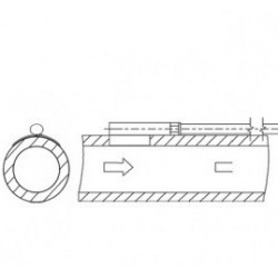 Sonde de surface de tuyauterie, corps inox, câble Silicone - 50°C / + 180°C IP54