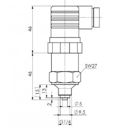 CAPTEUR SIGNAL 4 / 20 mA 1/4 GAZ