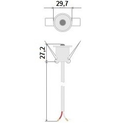 Sonde de température à encastrer au plafond