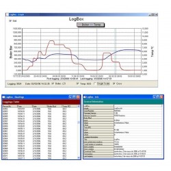 Enregistreur 2 voies entrée analogique + entrée logique 64000 points IP65