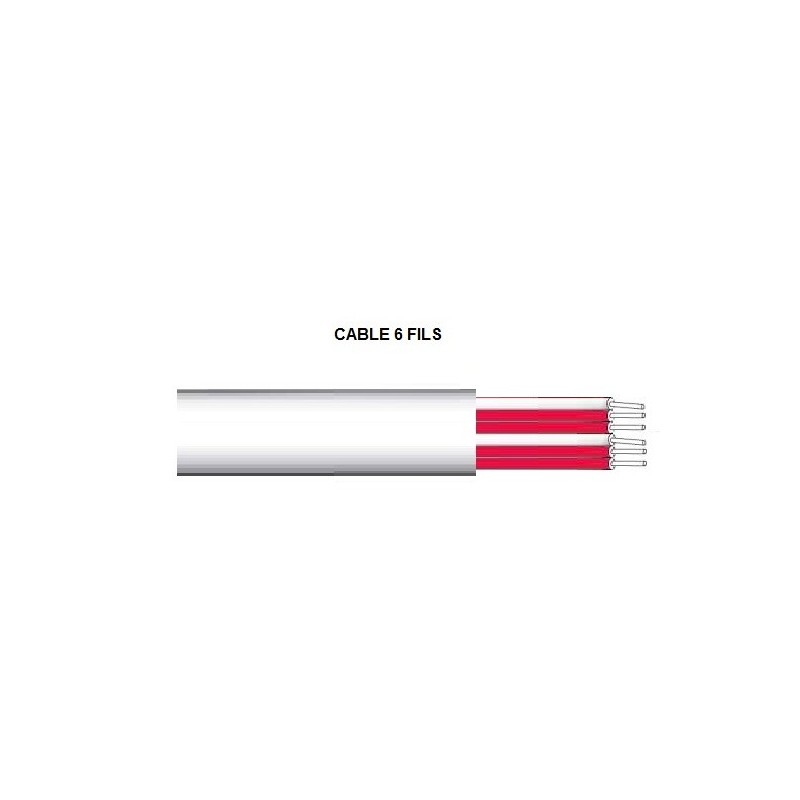 CABLE 6 FILS ISOLE FEP/PFA