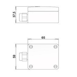 Sonde d'ambiance murale Pt1000 1/3 DIN