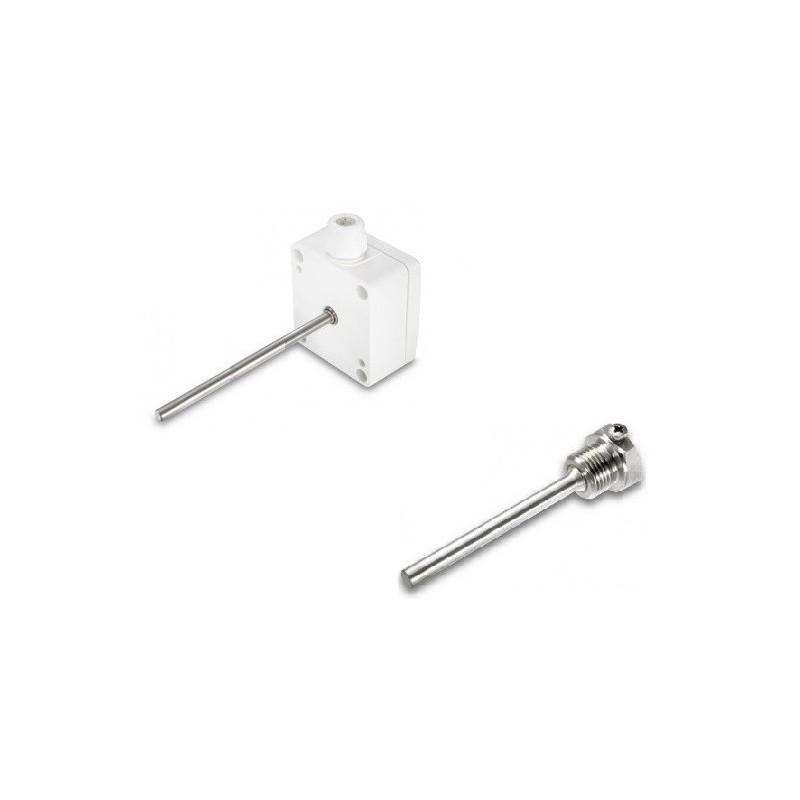 Sonde Pt100 sur boitier avec doigt de gant inox 1/2 G x 50 mm