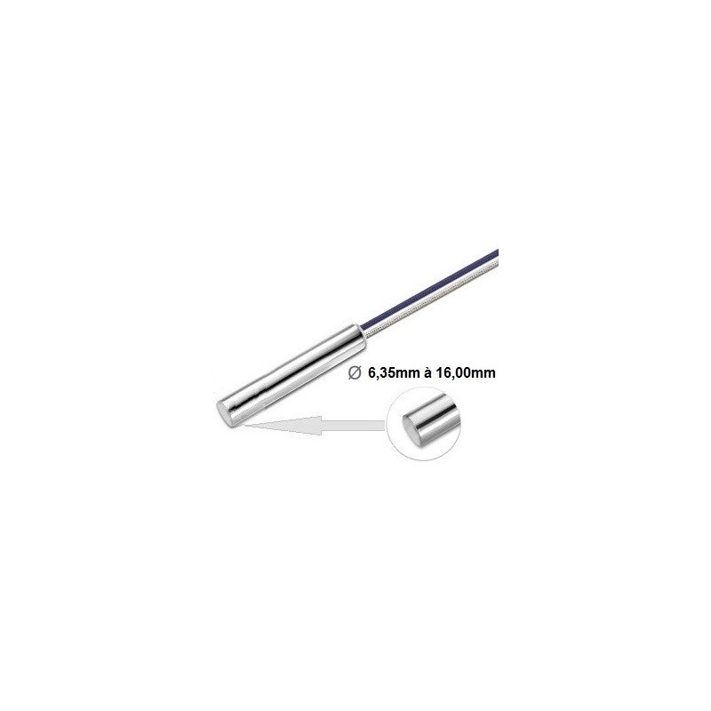 Cartouche chauffante diamètre 12,7x178mm de 500Watt